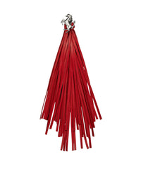 Boucles d’oreilles pompom avec Cheval cabré en laiton - Rosso Dino