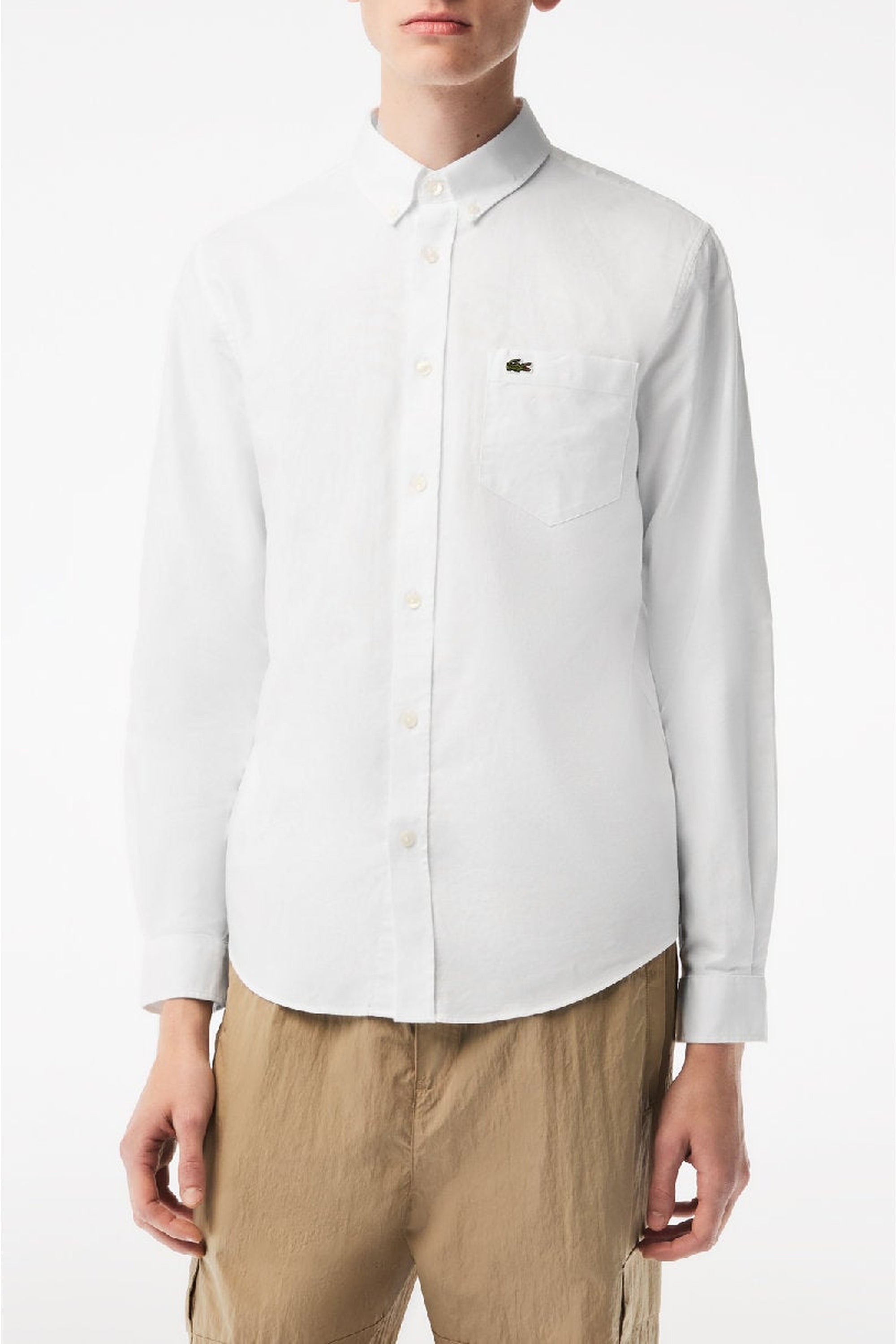 Chemise à col boutonné - Blanc