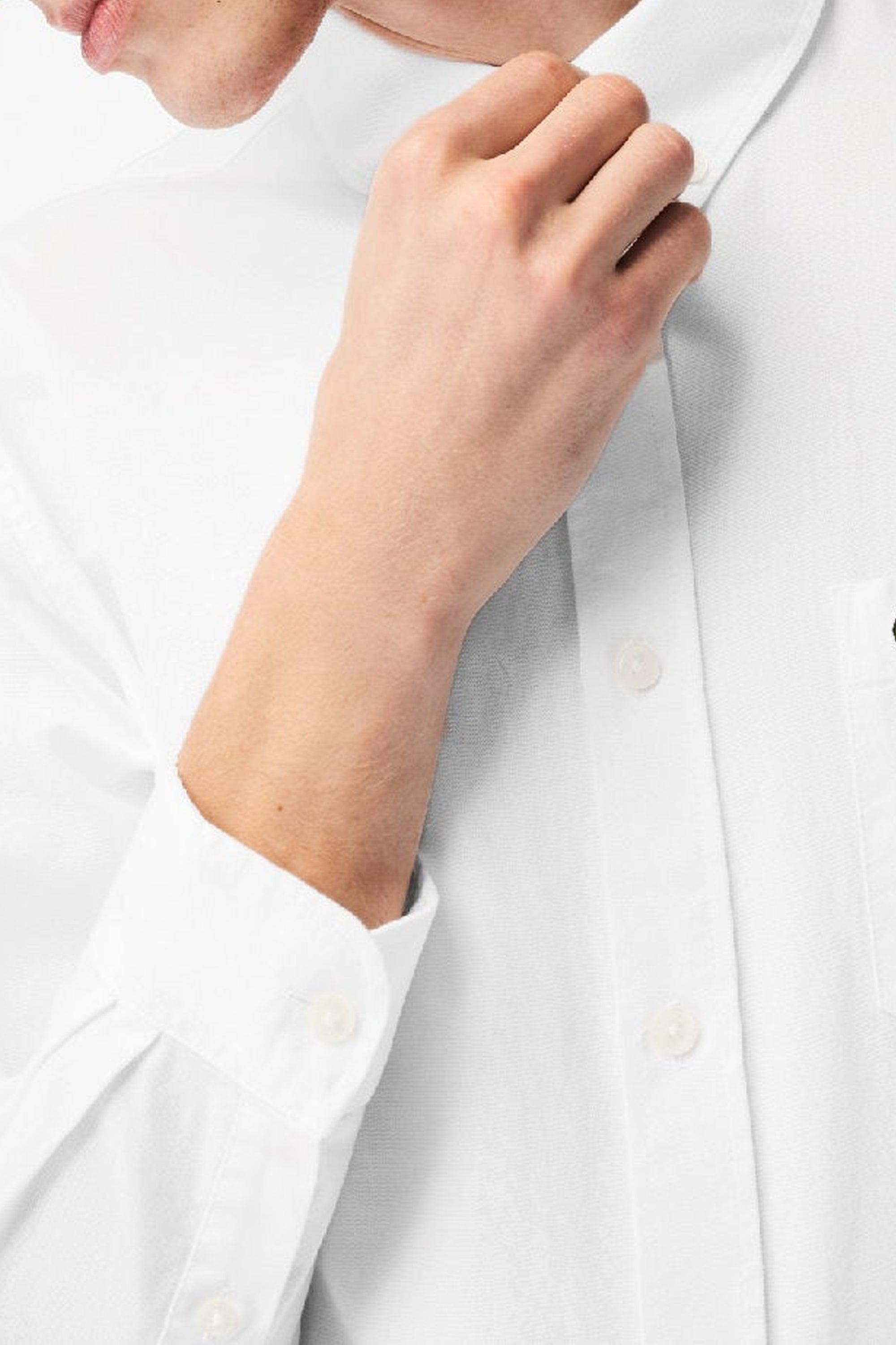 Chemise à col boutonné - Blanc