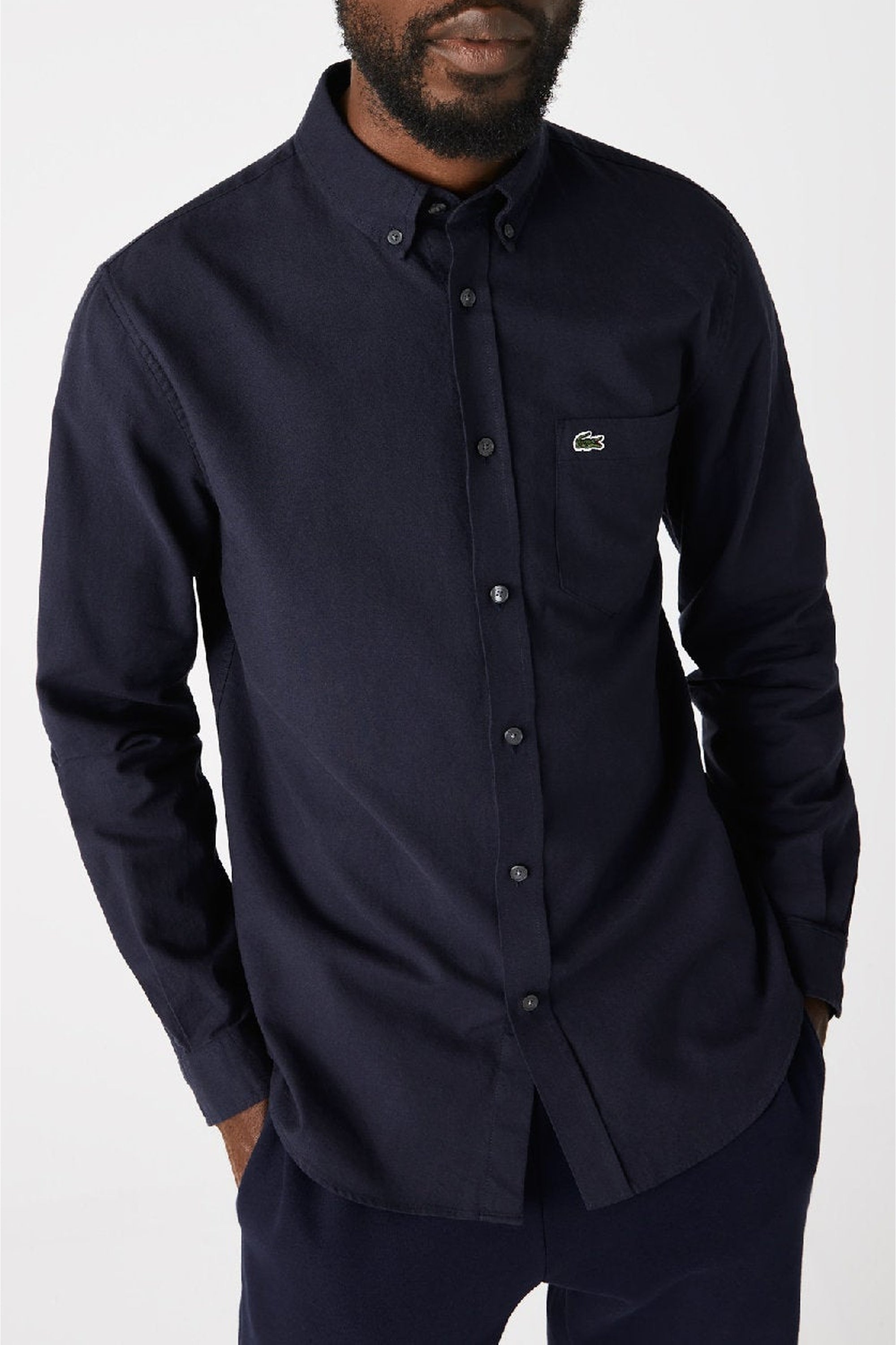 Chemise à col boutonné - Marine
