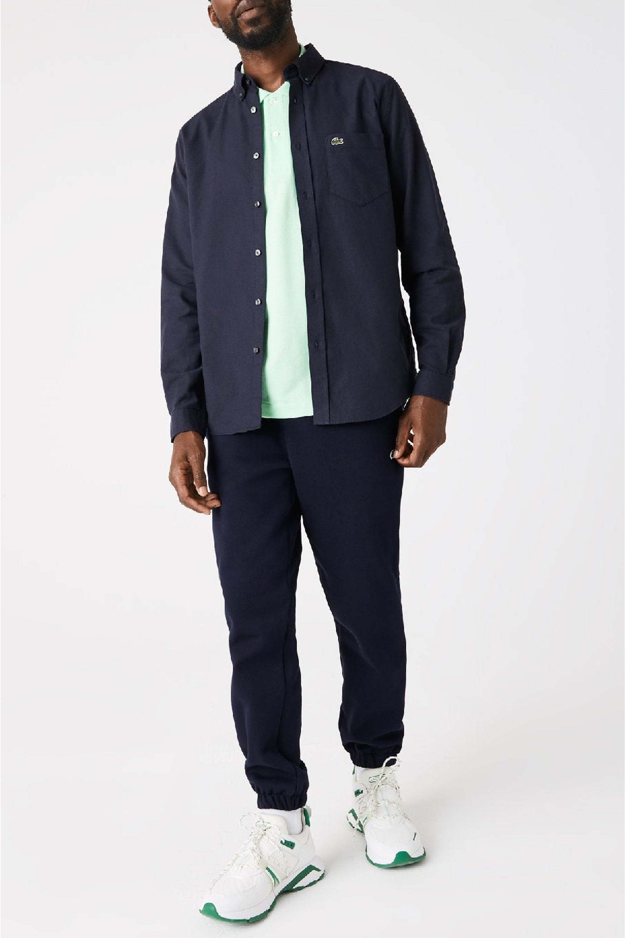 Chemise à col boutonné - Marine