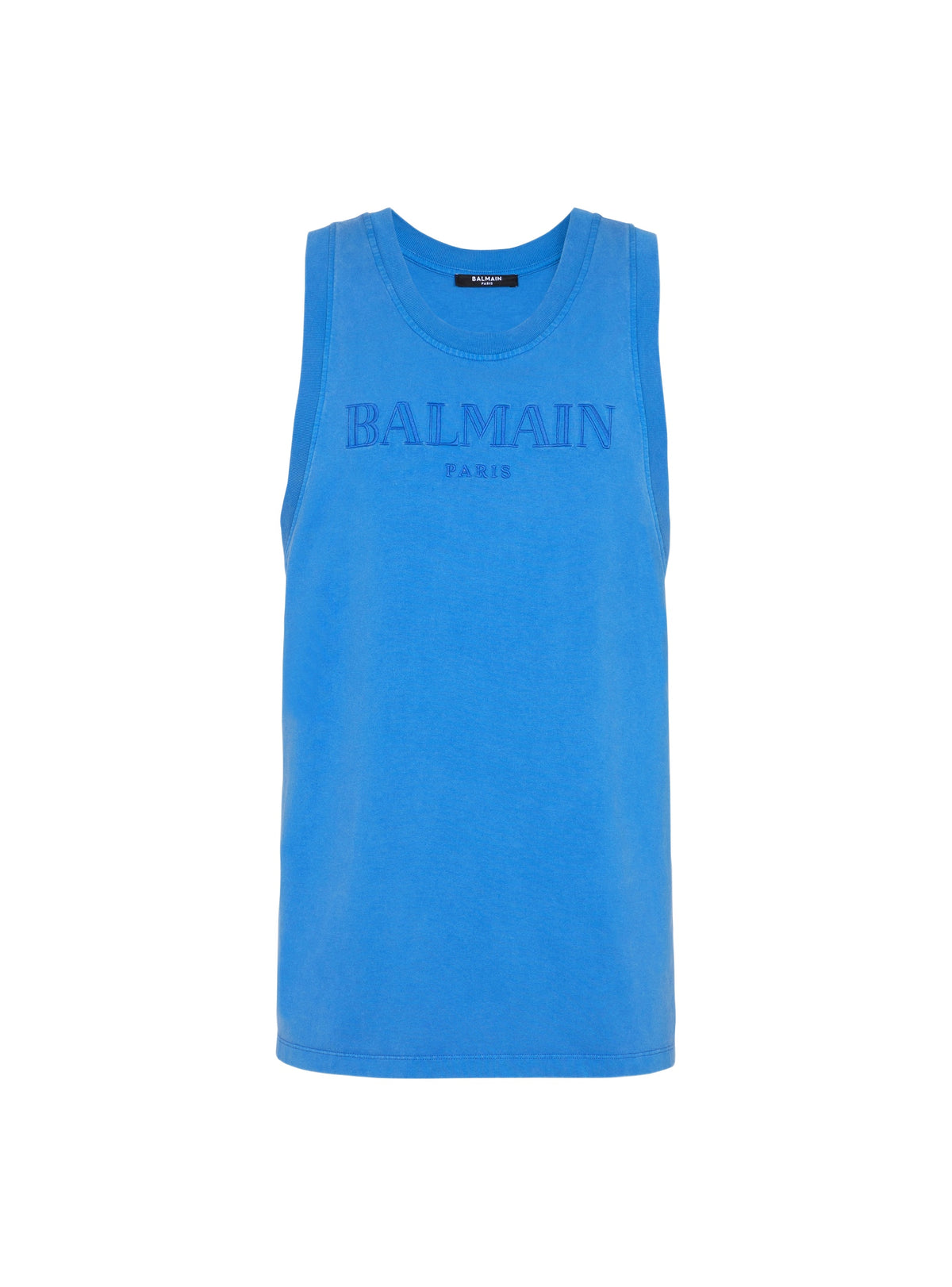Débardeur brodé Balmain Vintage - Marine