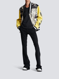 Débardeur brodé Balmain Vintage - Gris & Gris