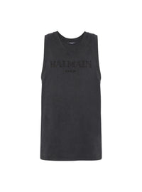 Débardeur brodé balmain vintage  - Gris & Gris