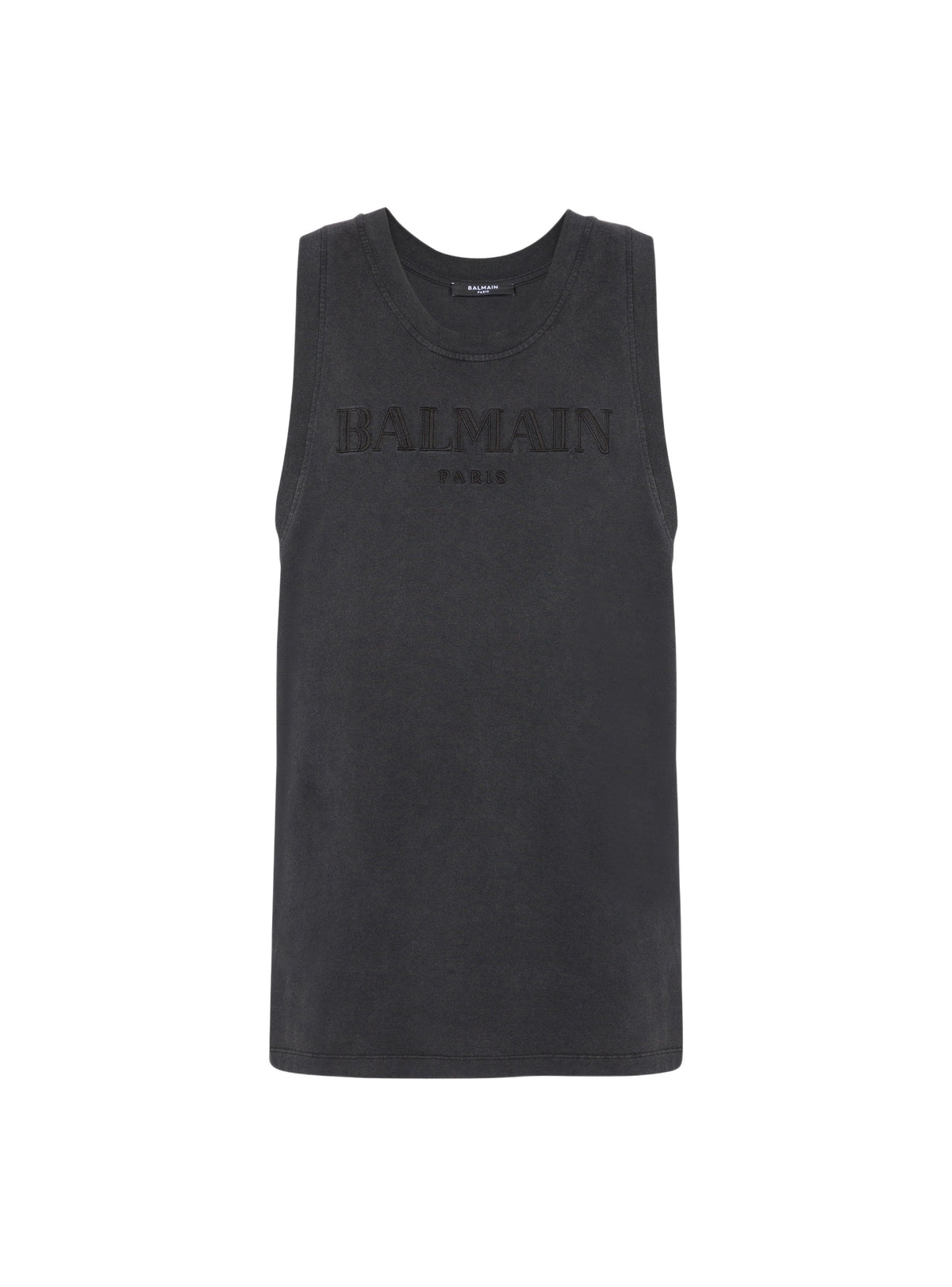 Débardeur brodé balmain vintage  - Gris & Gris