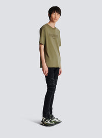 T-shirt brodé balmain vintage - Kaki & Kaki