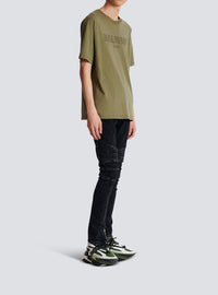 T-shirt à manches courtes brodé - Kaki & Kaki