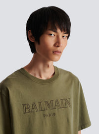 T-shirt brodé balmain vintage - Kaki & Kaki