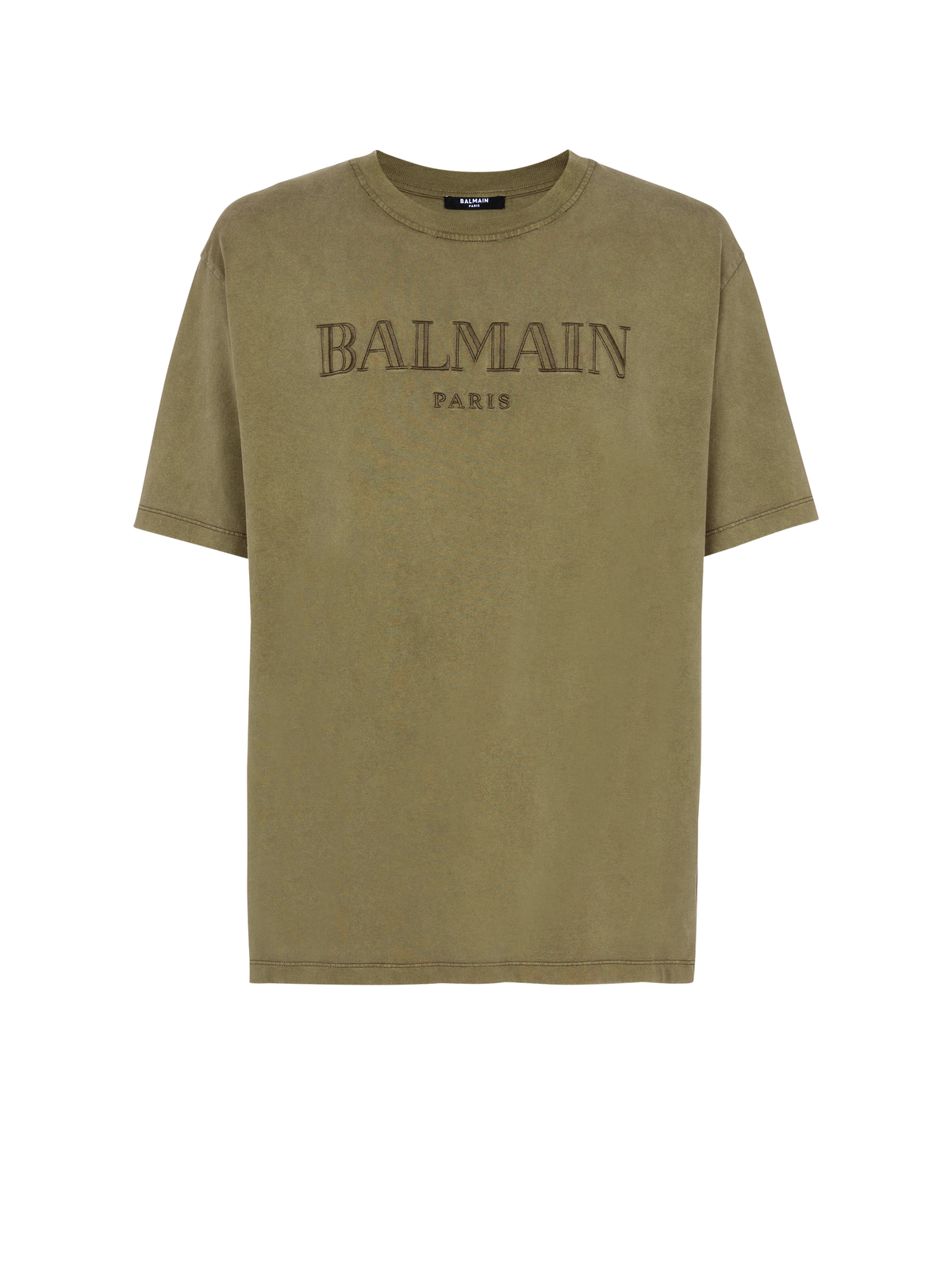 T-shirt brodé balmain vintage - Kaki & Kaki