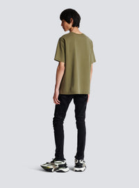 T-shirt brodé balmain vintage - Kaki & Kaki