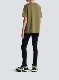 T-shirt à manches courtes brodé - Kaki & Kaki