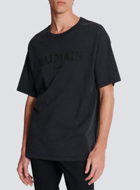 Embroidered short-sleeved T-shirt - Grey & Grey