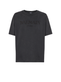 T-shirt brodé balmain vintage - Gris & Gris
