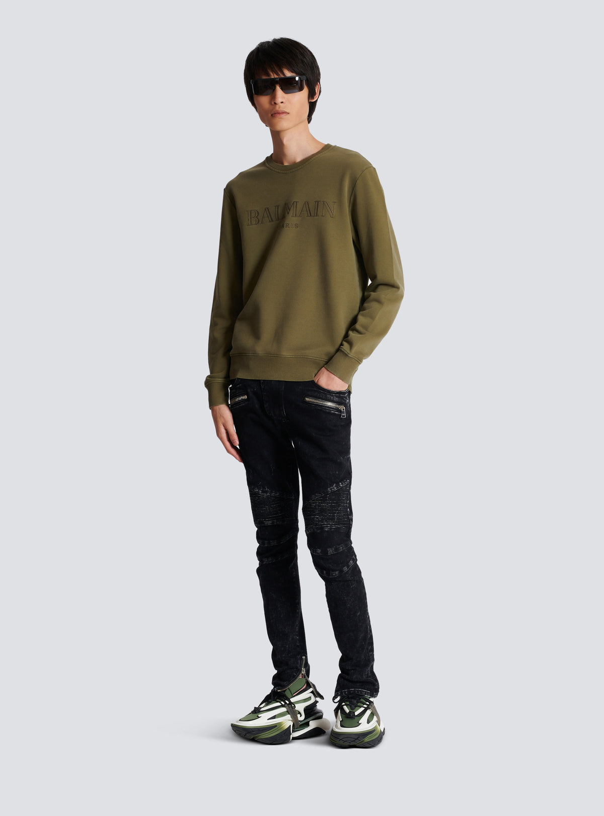 Sweat-shirt balmain vintage - Kaki & Kaki