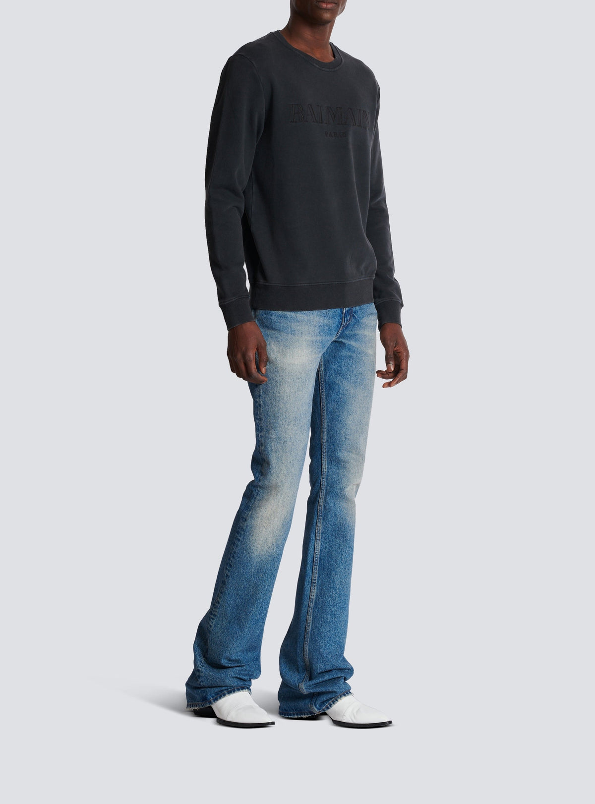 Sweatshirt vintage - Gris & Gris