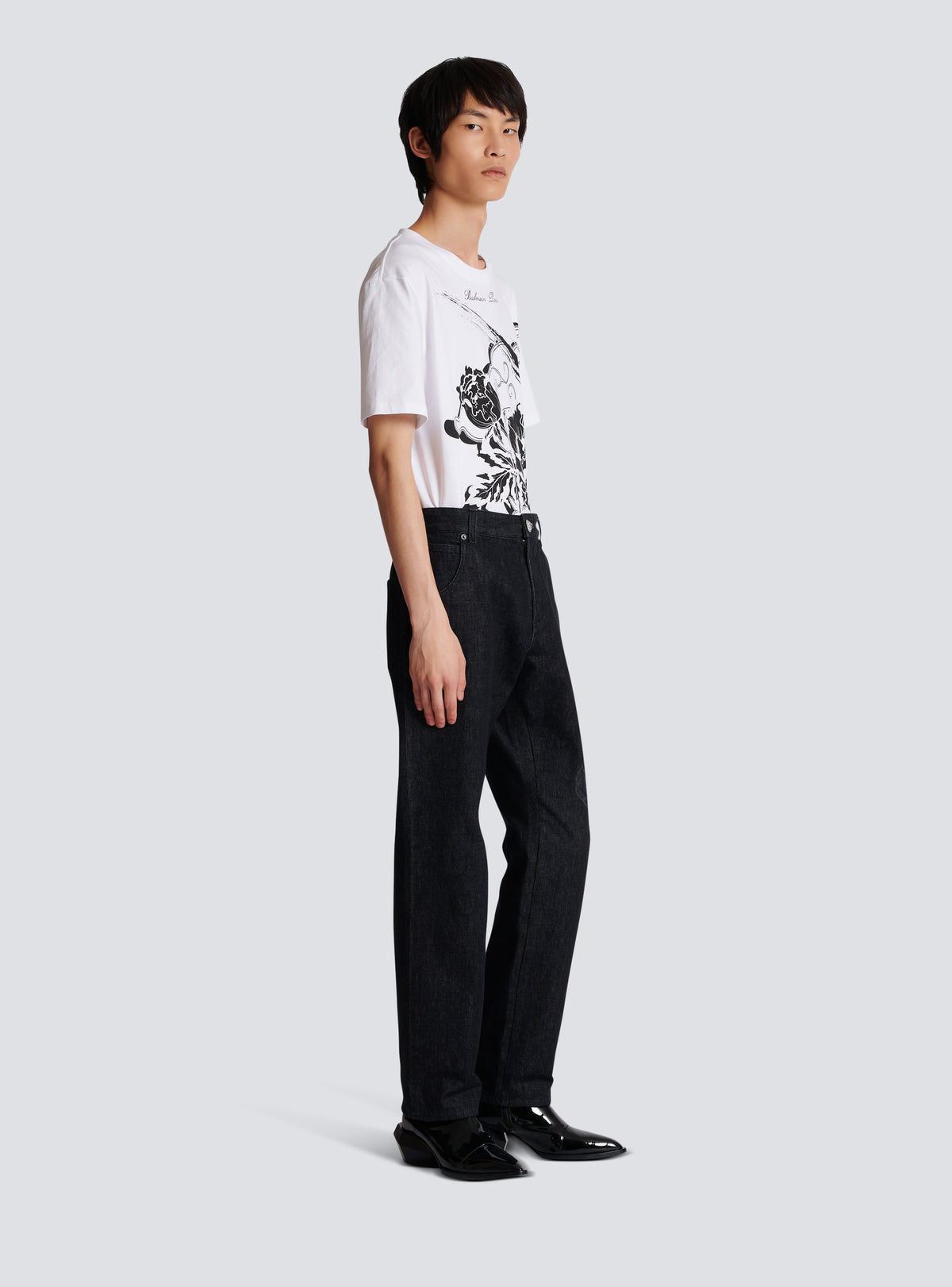 Jean en denim dragon - Noir Délavé