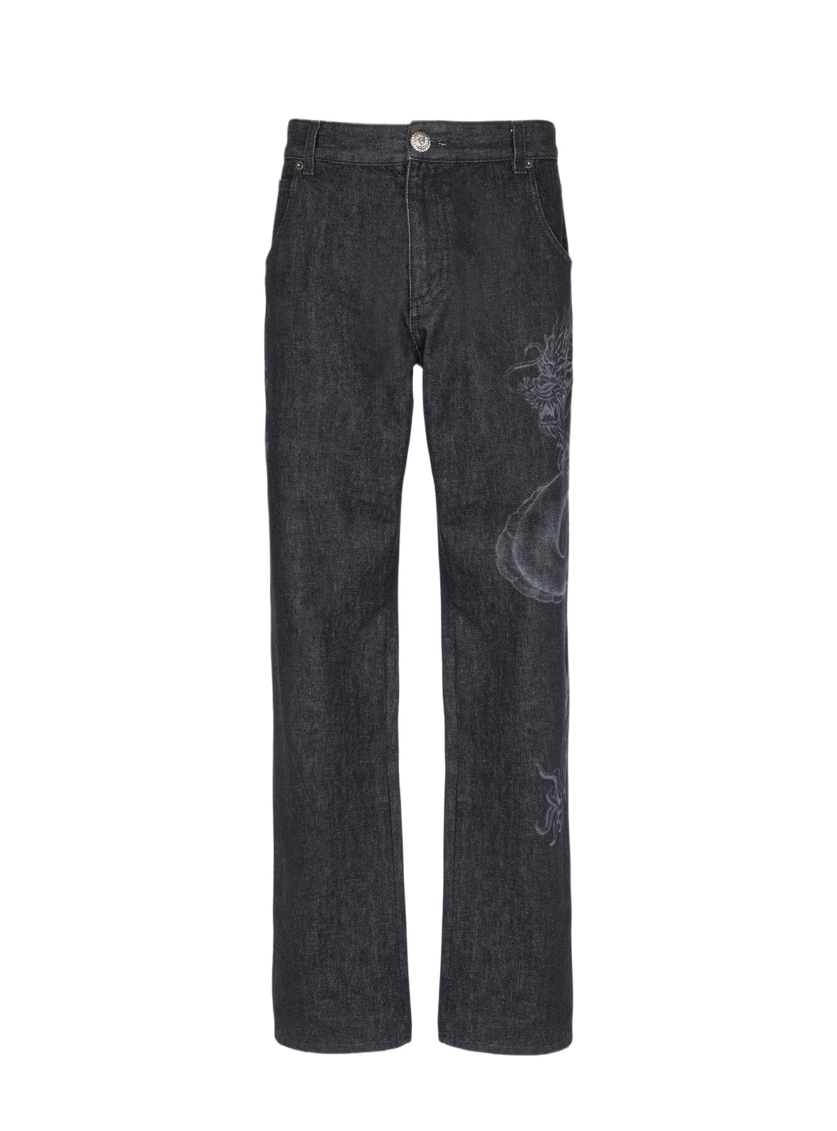 Pantalon en denim - Noir Délavé