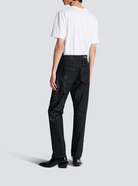 Pantalon en denim - Noir Délavé