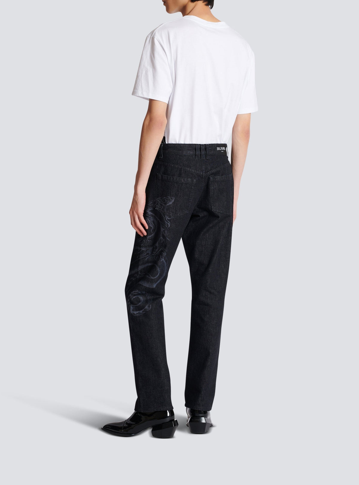 Pantalon en denim - Noir Délavé