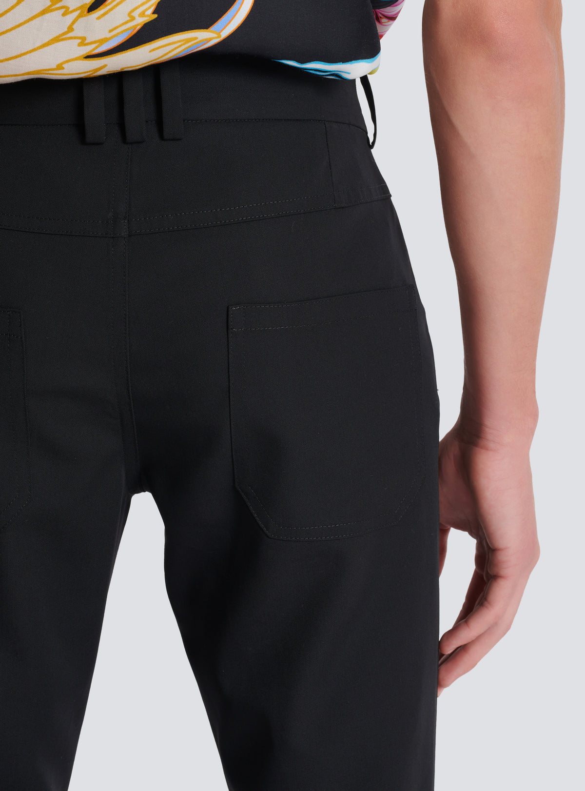 Pantalon en laine technique  - Noir