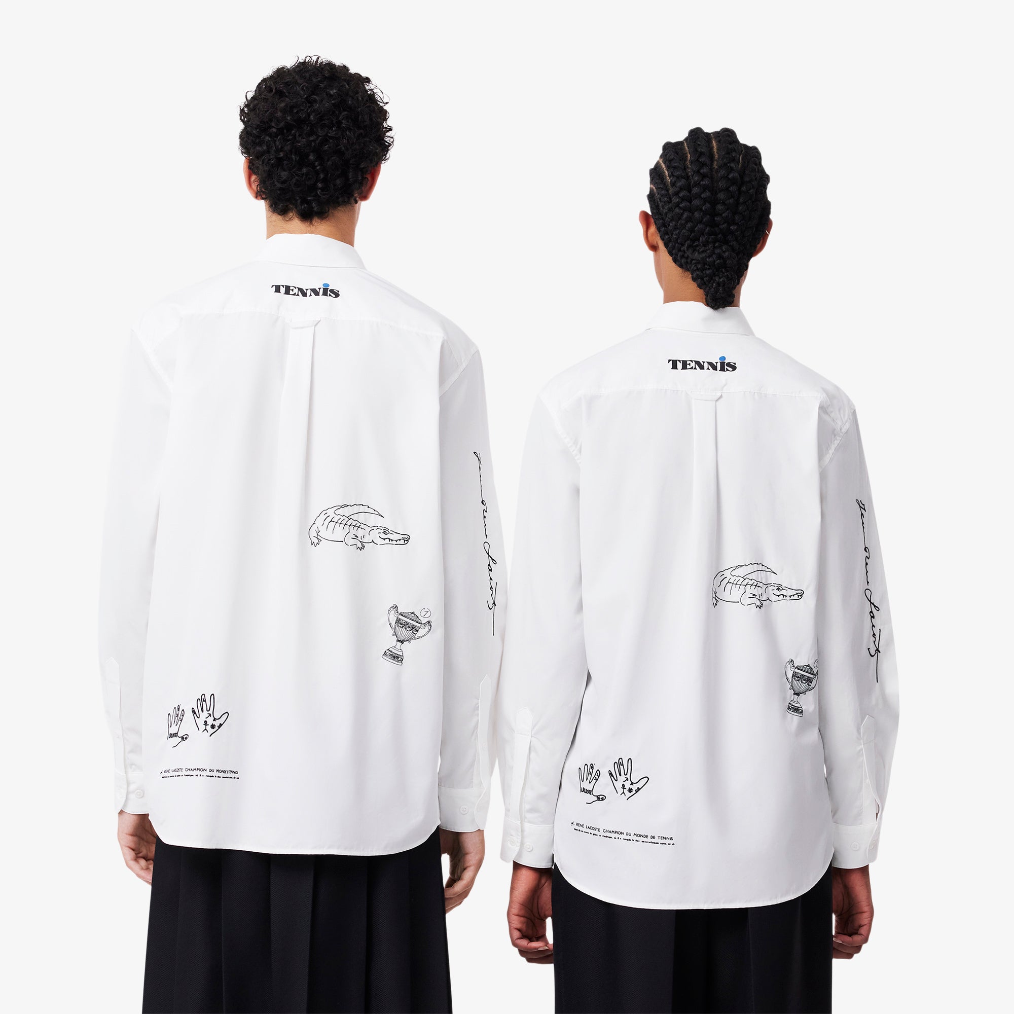 Chemise à manches longues - Blanc