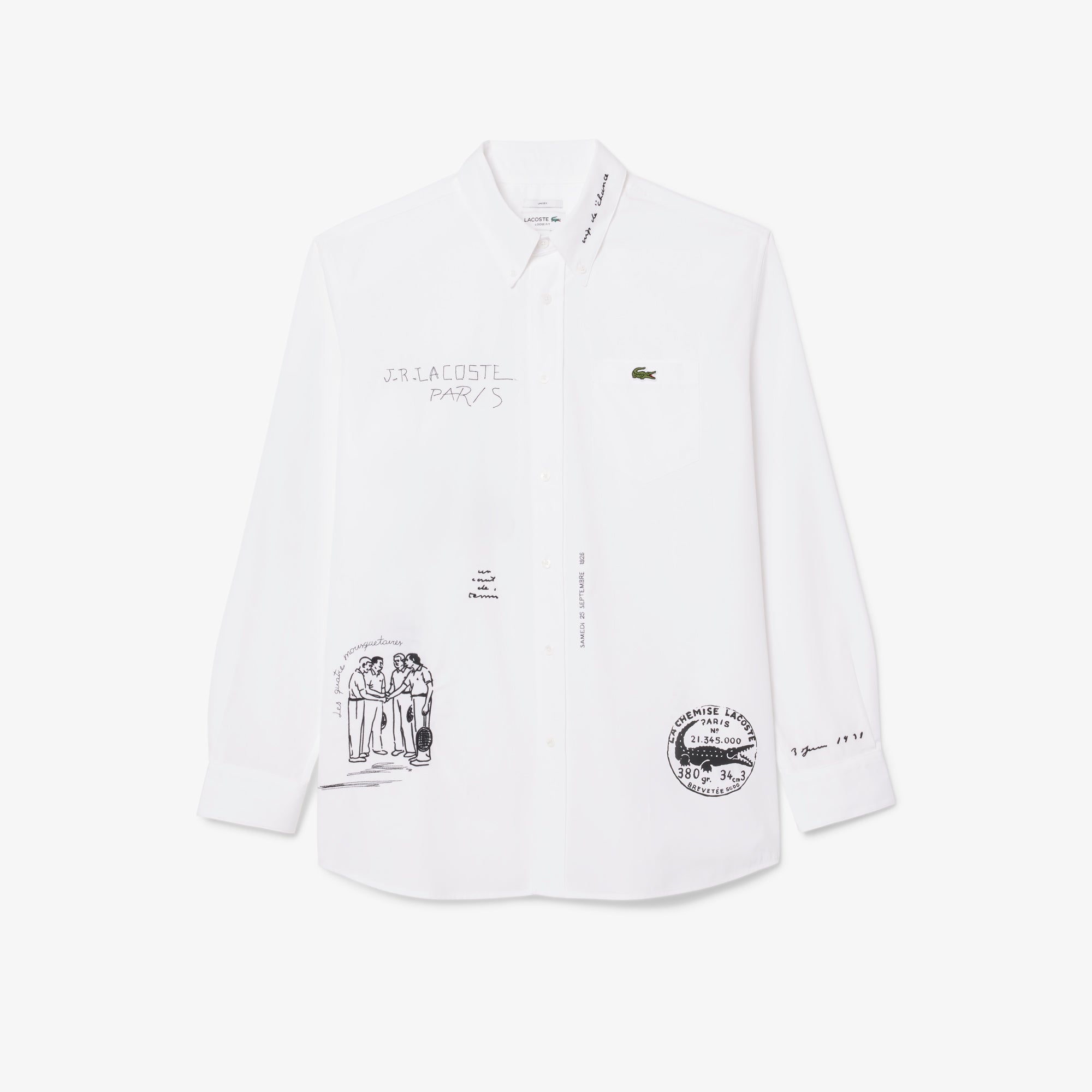 Chemise à manches longues - Blanc