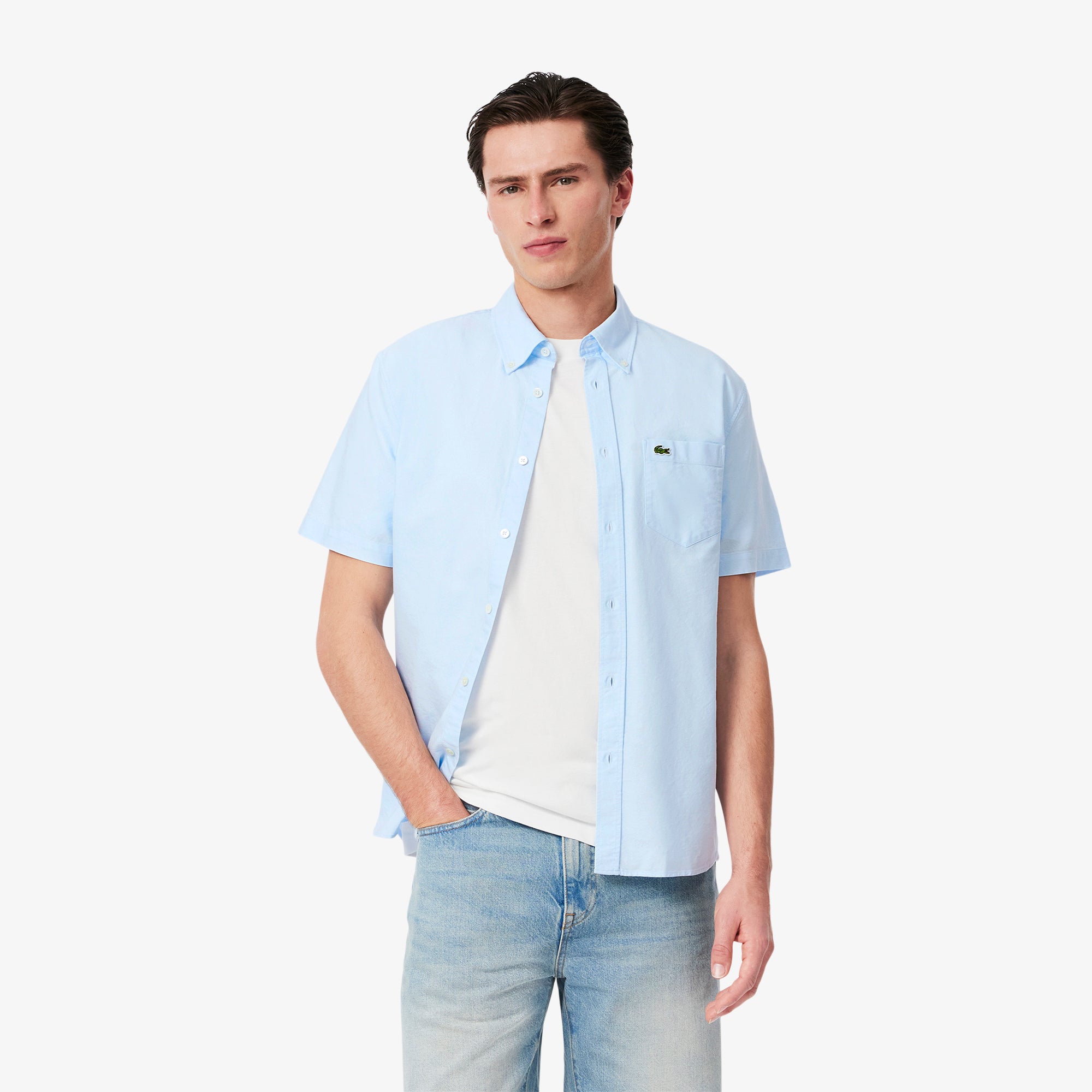 Chemise à manches courtes - Blanc & Panorama