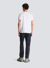 T-shirt balmain floqué - Blanc & Noir