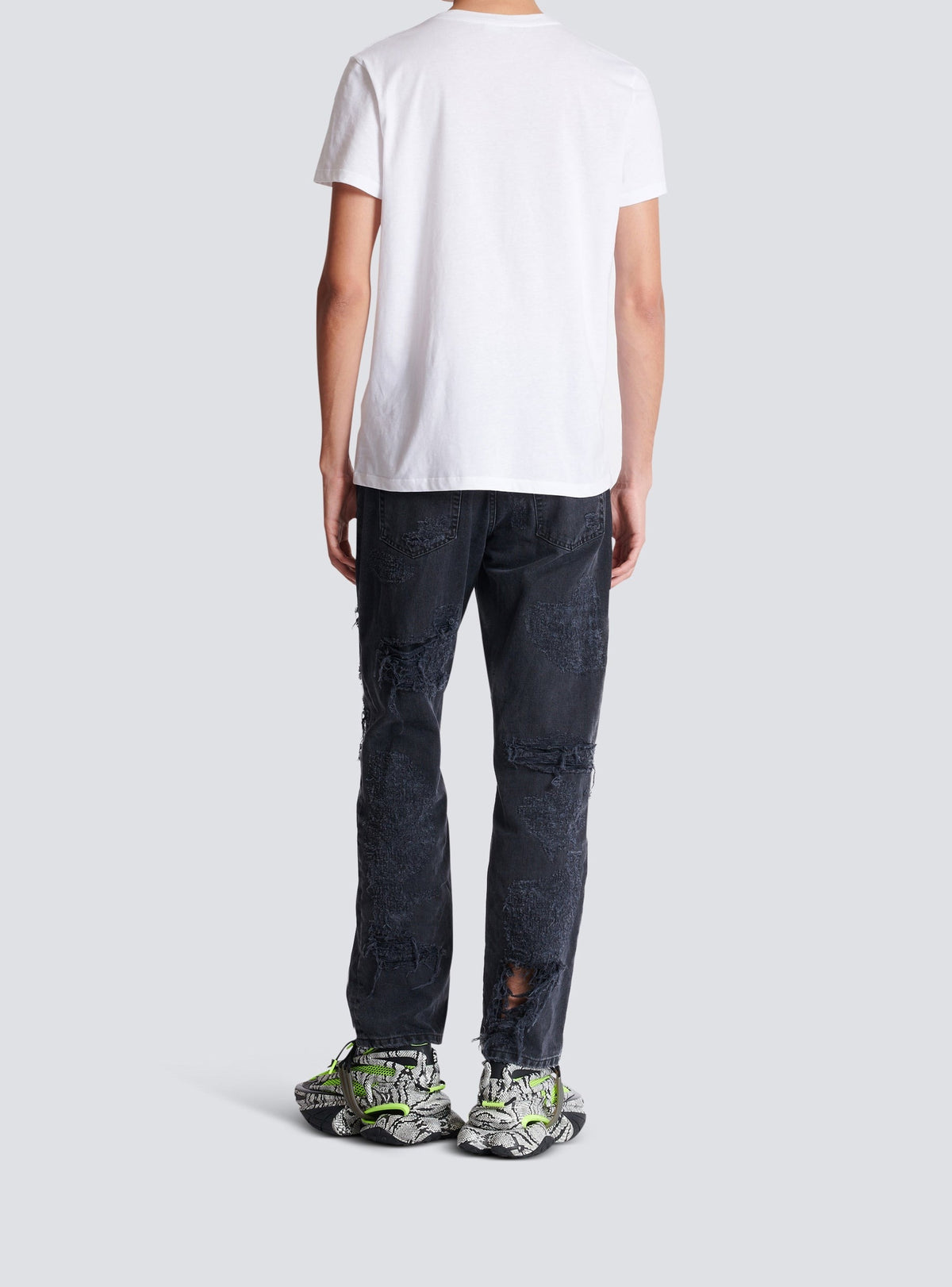 T-shirt floqué - Blanc & Noir