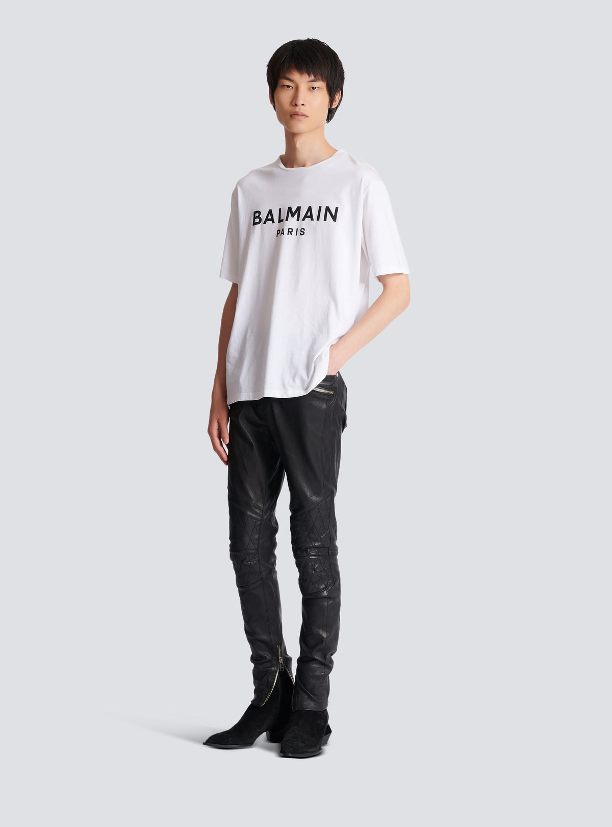 T-shirt balmain paris - Blanc & Noir