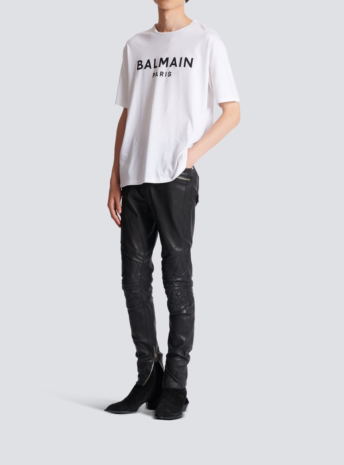 T-shirt Balmain Paris - Blanc & Noir