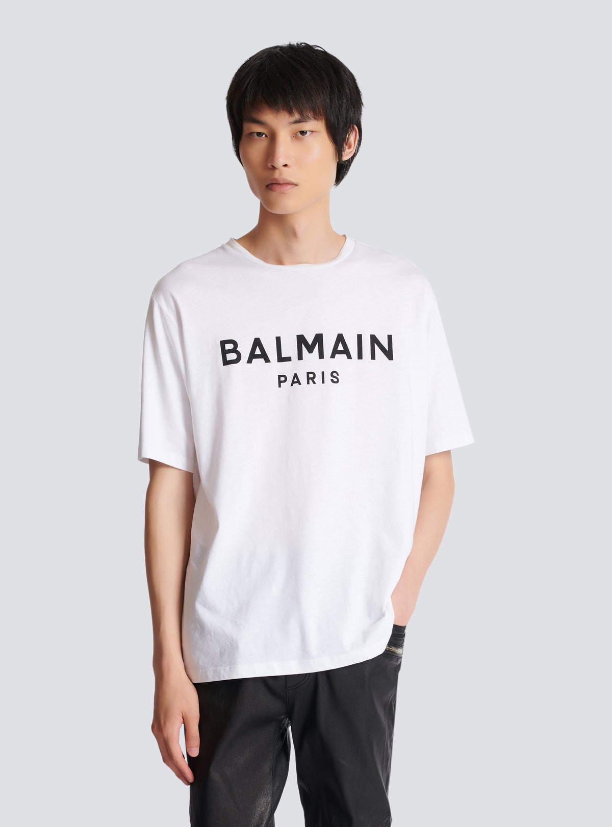 T-shirt balmain paris - Blanc & Noir