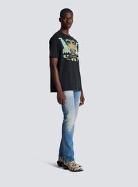 T-shirt balmain western - Noir & Multico