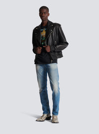 T-shirt balmain western - Noir & Multico