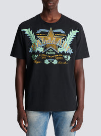 T-shirt balmain western - Noir & Multico
