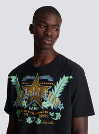 T-shirt balmain western - Noir & Multico