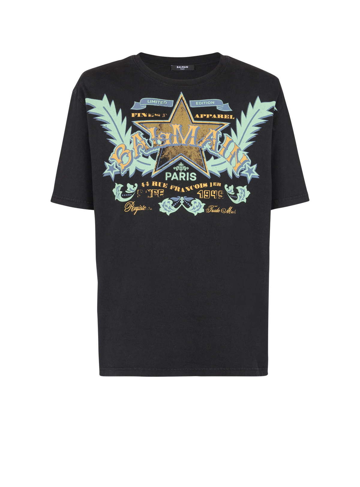 T-shirt balmain western - Noir & Multico