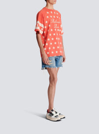 T-shirt Etoiles - Coquelicot & Crème