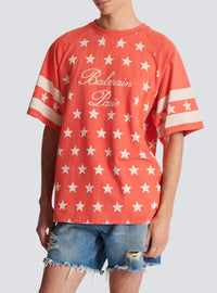 T-shirt Etoiles - Coquelicot & Crème