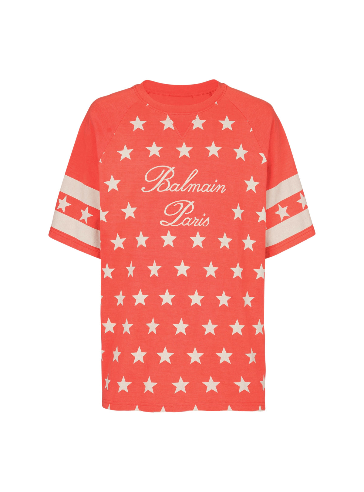 T-shirt Etoiles - Coquelicot & Crème