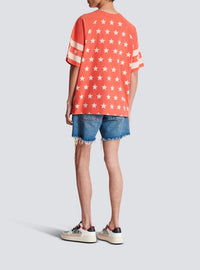 T-shirt Etoiles - Coquelicot & Crème