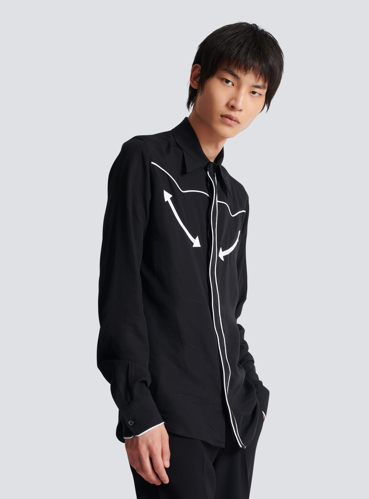 Chemise western  - Noir & Blanc