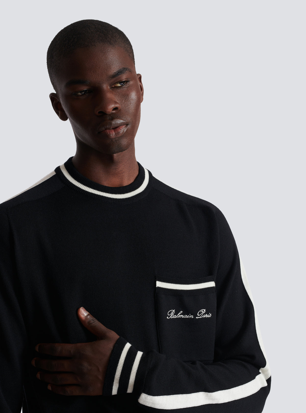 Pull balmain signature - Noir & Naturel
