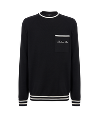 Pull balmain signature - Noir & Naturel