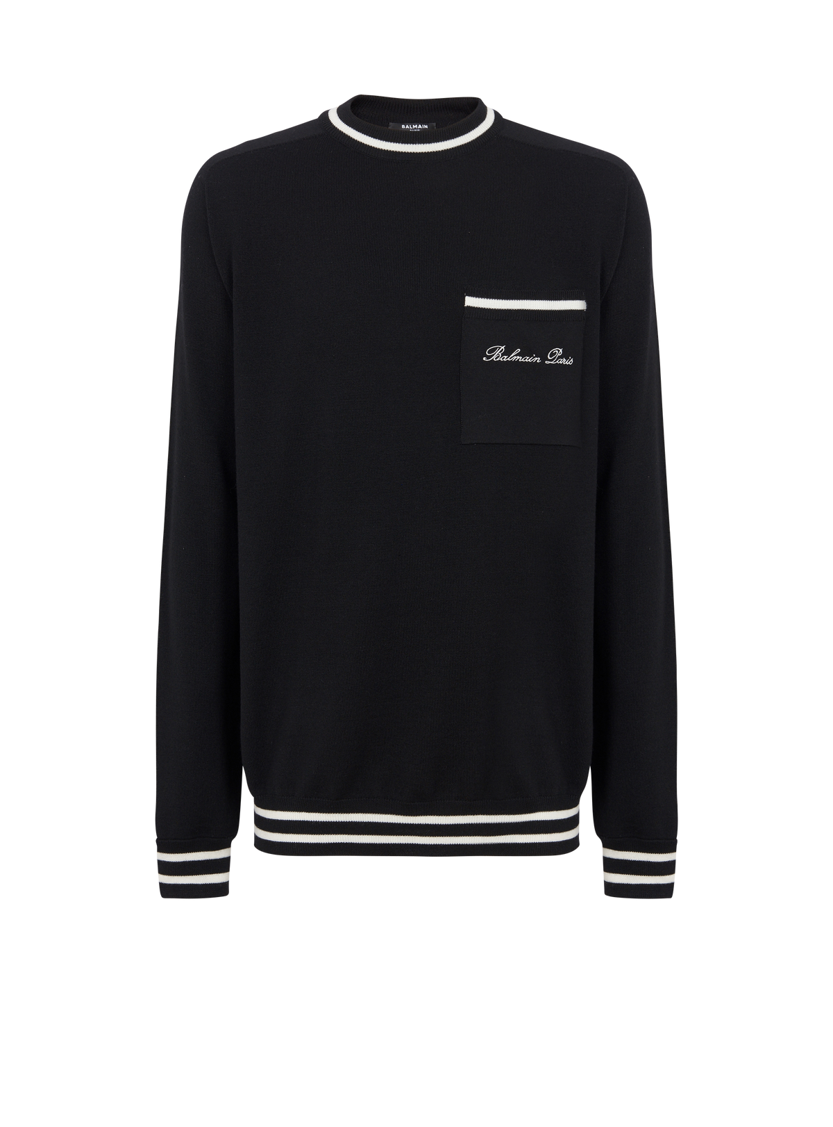 Pull balmain signature - Noir & Naturel