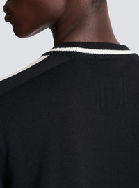 Pull balmain signature - Noir & Naturel