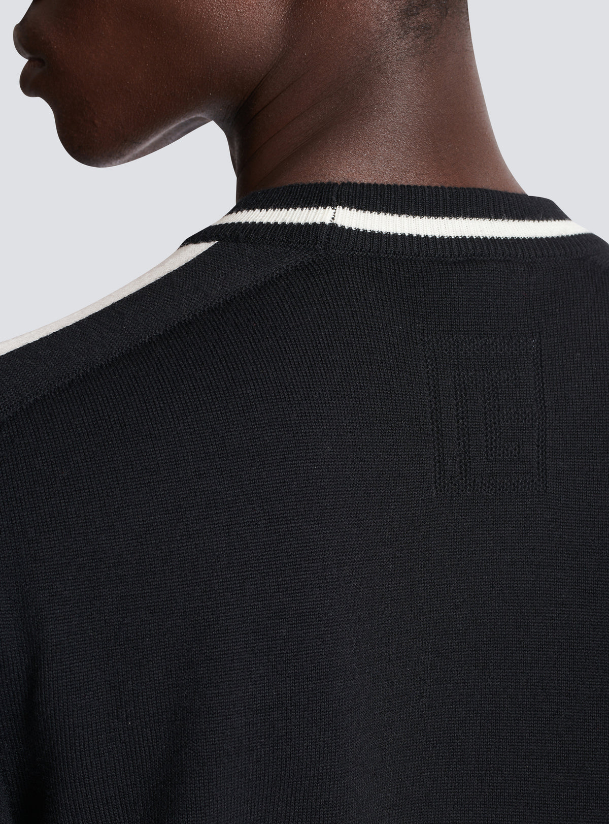 Pull balmain signature - Noir & Naturel