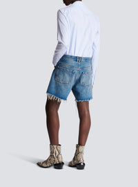 Short unisexe en denim - Bleu Jean