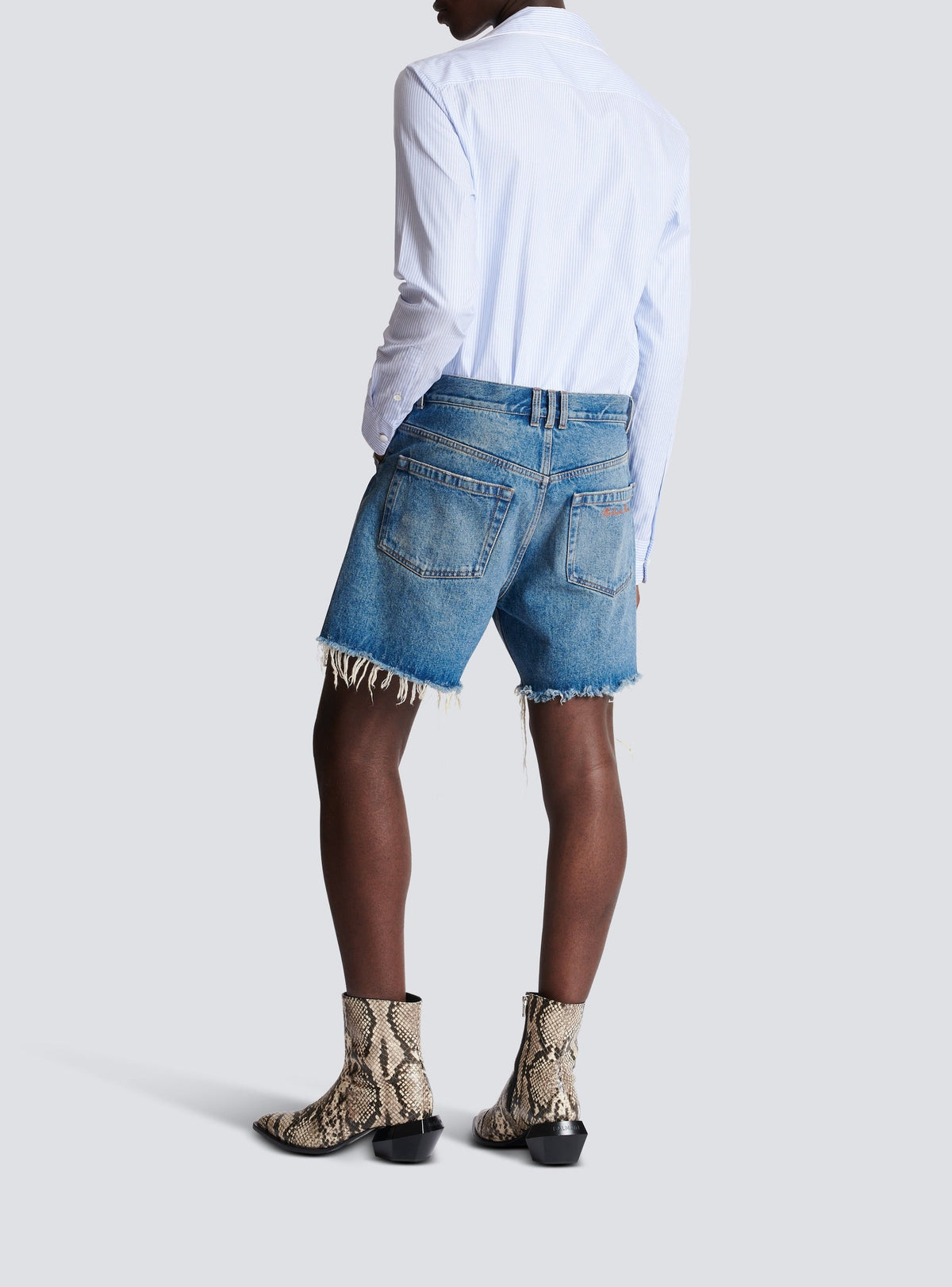 Short unisexe en denim - Bleu Jean