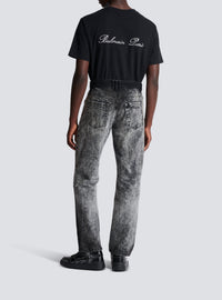 Pantalon en denim délavé - Gris Clair Délavé